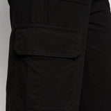 JDYAbby HW Wide Cargo Pants - Black