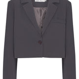 SelmaIC Cropped Blazer - Grey